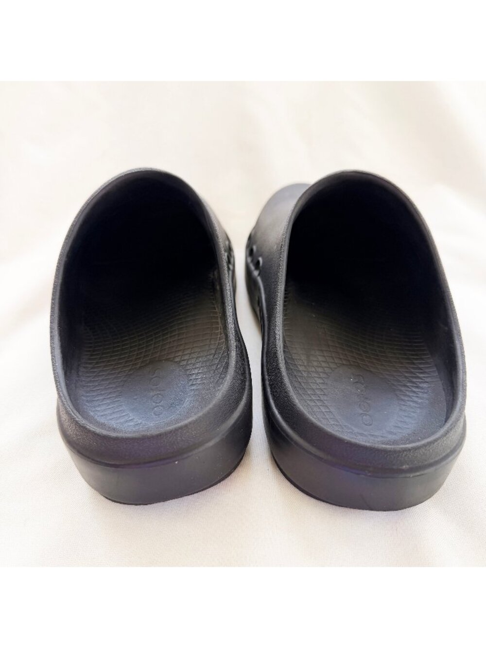 OOFOS OOcloog Clog Womens 7 Black OOfoam Comfort Slip On Recovery Nursing Shoes - Picture 12 of 16